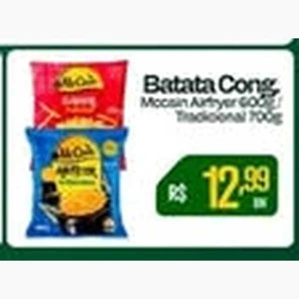 Recorte do encarte de Batata Congelada Mocain 700 g
