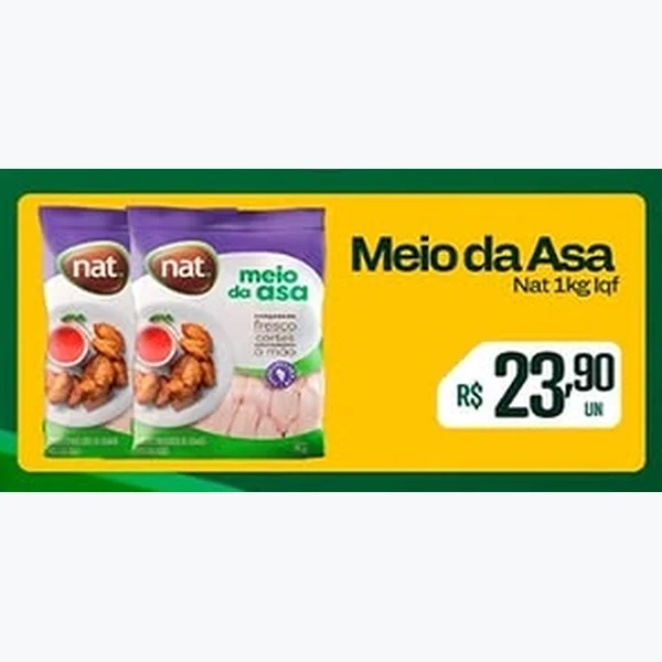 Recorte do encarte de Meio da Asa Nat 1 kg