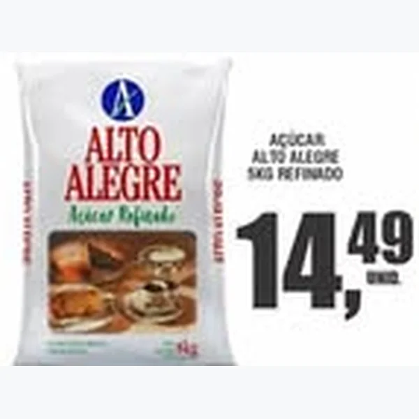 Açúcar Refinado Alto Alegre 5 kg