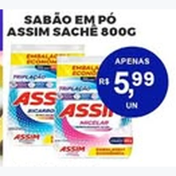 Sabão em Pó Assim 800 g