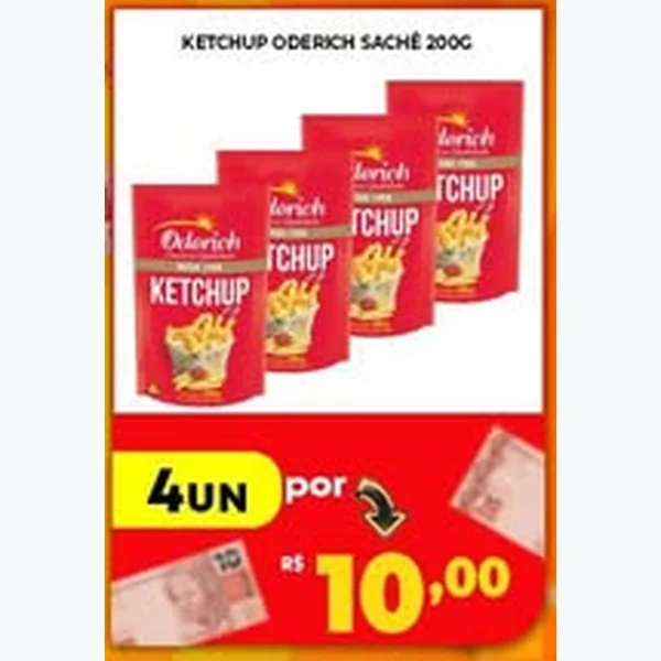 Recorte do encarte de Ketchup Oderich 200 g