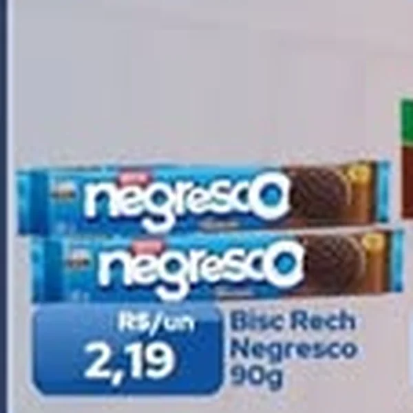 Recorte do encarte de Biscoito Negresco 90 g