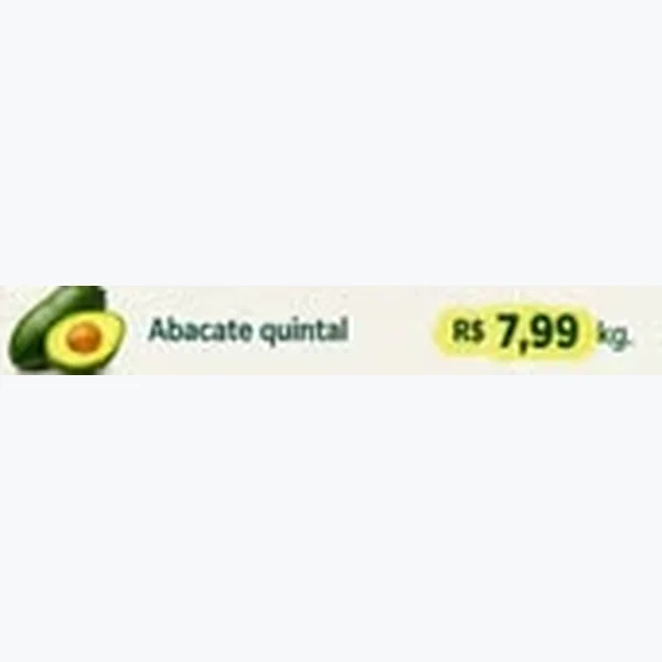 Recorte do encarte de Abacate Quintal