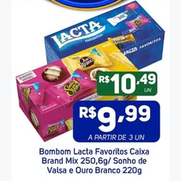 Bombom Favoritos Lacta 250,6 g