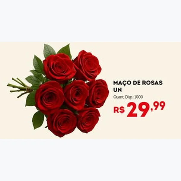 Recorte do encarte de Maço de Rosas