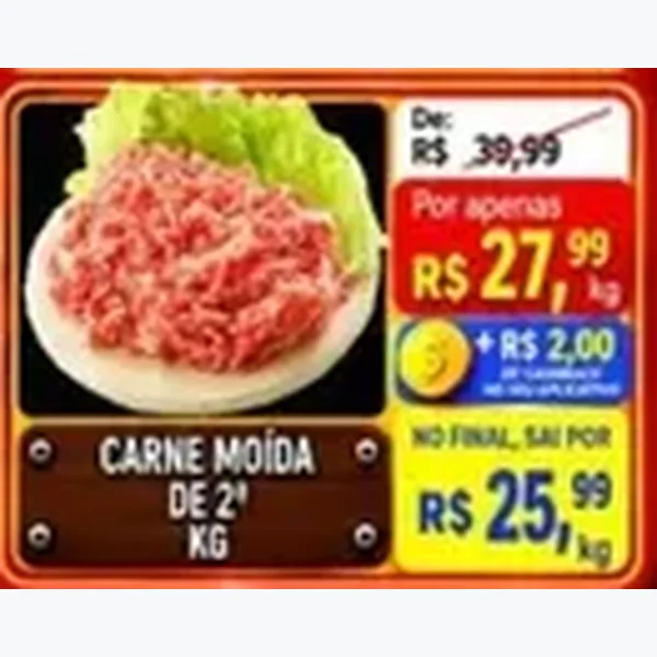 Recorte do encarte de Carne Moída de 2ª