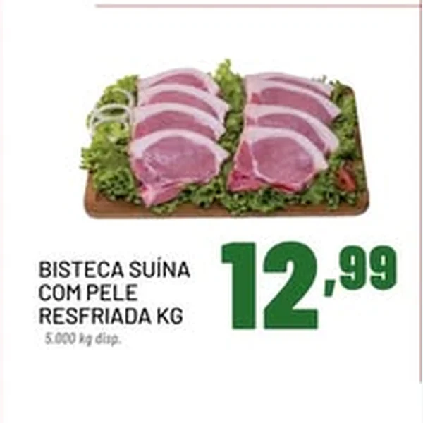 Bisteca Suína com Pele Resfriada