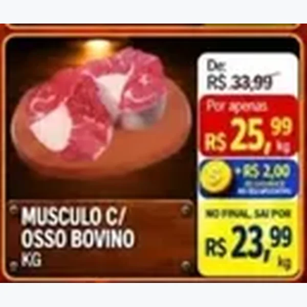 Recorte do encarte de Músculo C/ Osso Bovino