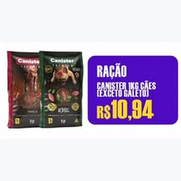 Ração Cães Canister 1 kg