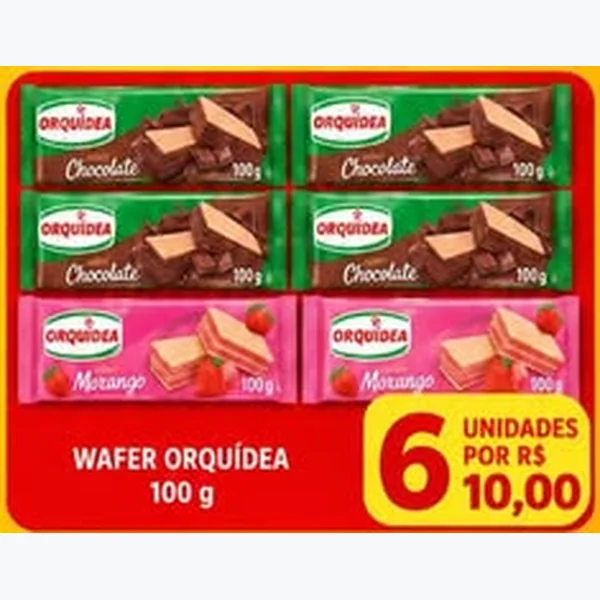 Wafer Morango Orquídea 100 g