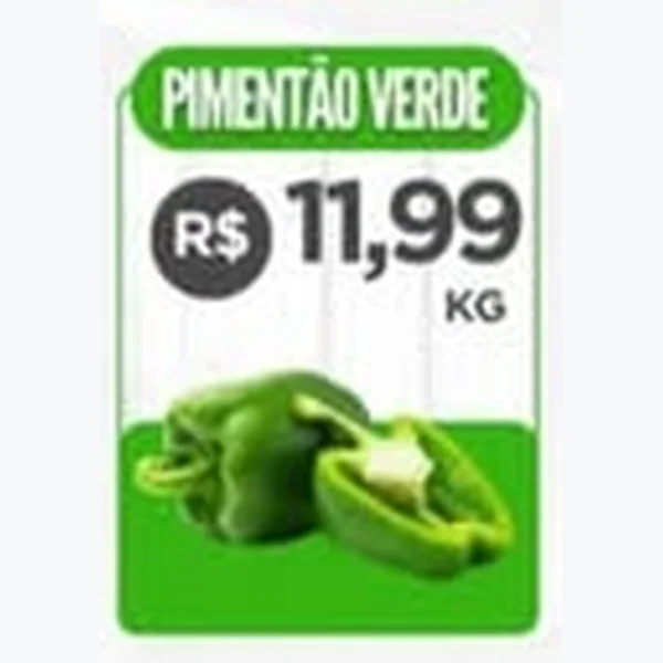 Recorte do encarte de Pimentão Verde