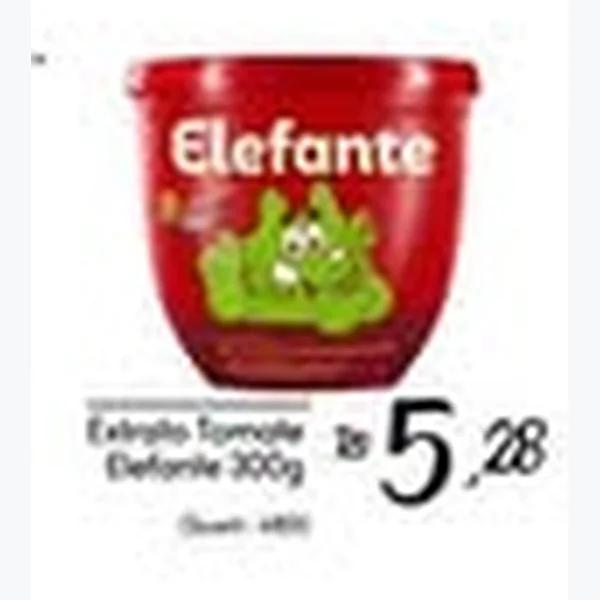 Recorte do encarte de Extrato de Tomate Elefante