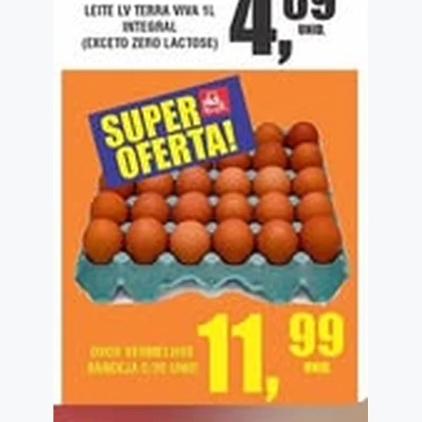 Recorte do encarte de Ovos Vermelhos 30 un
