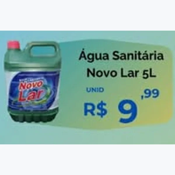 Água Sanitária Novo Lar 5 L