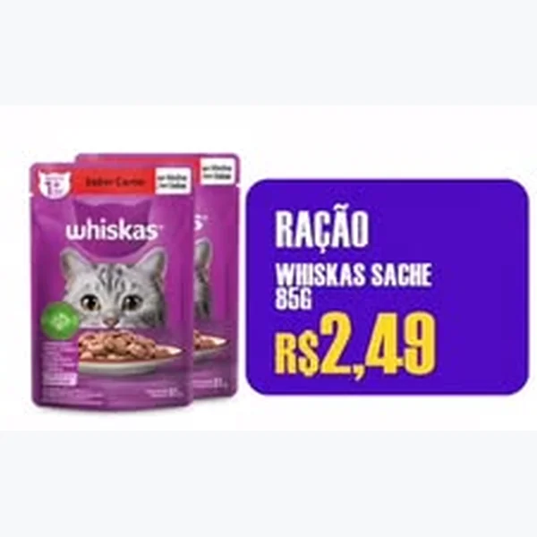 Ração Sachê Whiskas 85 g