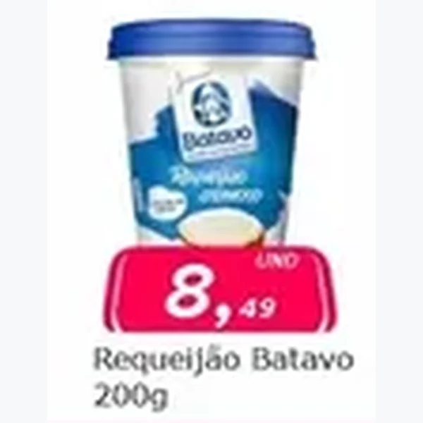 Recorte do encarte de Requeijão Batavo 200 g