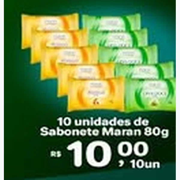 Recorte do encarte de Sabonete Maran 80 g