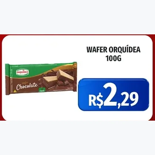 Recorte do encarte de Wafer Orquídea 100 g
