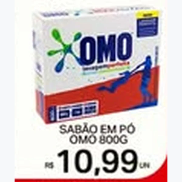 Recorte do encarte de Sabão em Pó Omo 800 g
