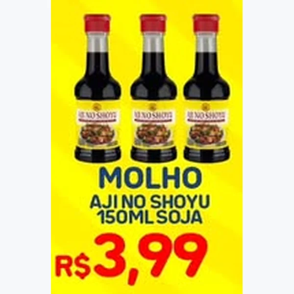 Recorte do encarte de Molho Shoyu Soja Ajinomoto 150 ml