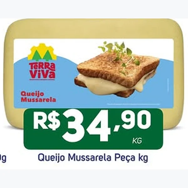 Queijo Mussarela Peça Terra Viva
