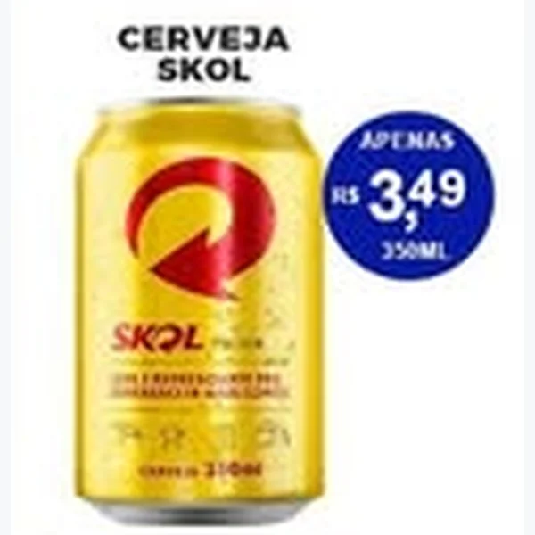 Recorte do encarte de Cerveja Skol 350 ml