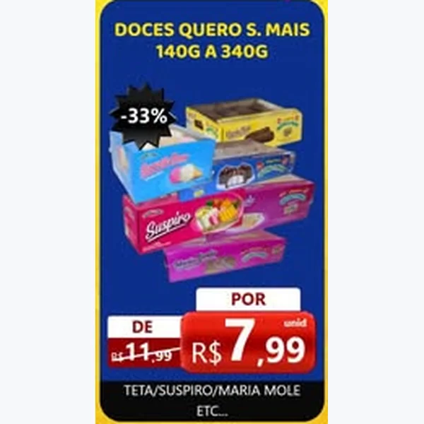 Doces Quero S. Mais 140 g