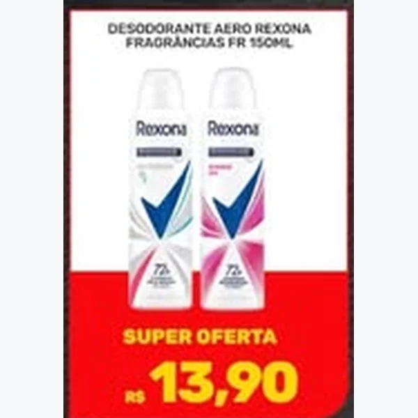 Recorte do encarte de Desodorante Aero Rexona 150 ml