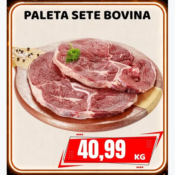 Recorte do encarte de Paleta Sete Bovina