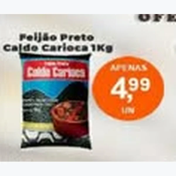 Recorte do encarte de Feijão Preto Caldo Carioca