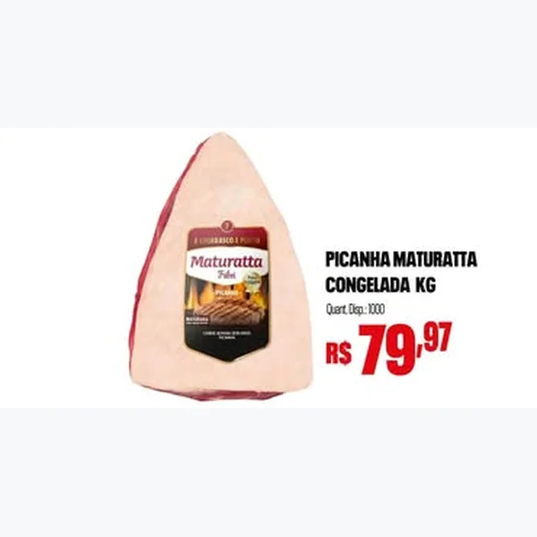 Recorte do encarte de Picanha Congelada Maturatta