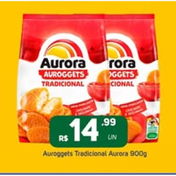 Recorte do encarte de Auroggets Tradicional Aurora 900 g