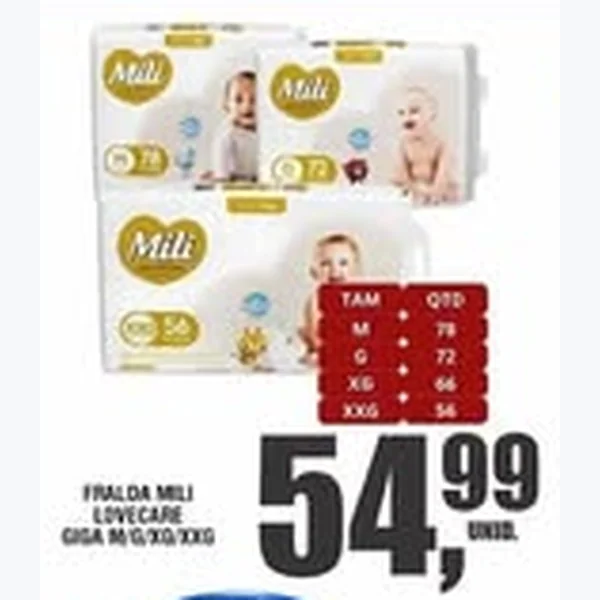 Fralda Lovecare Mili