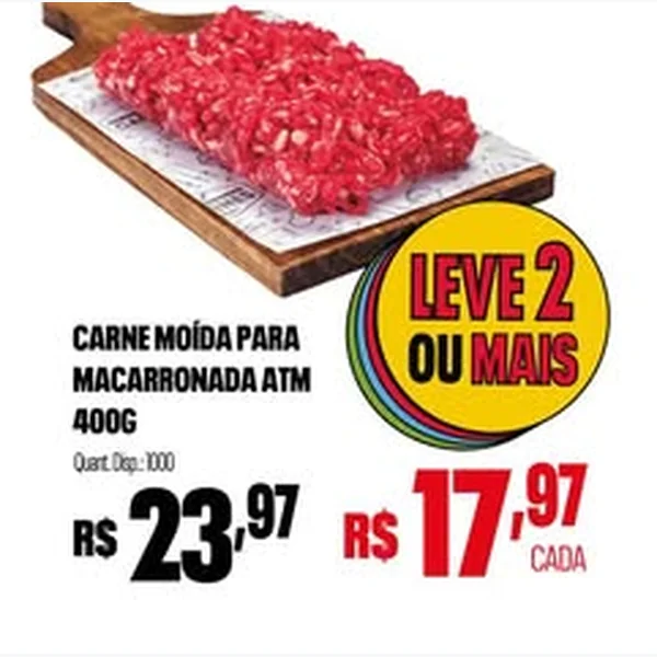 Carne Moída para Macarronada Atm 400 g