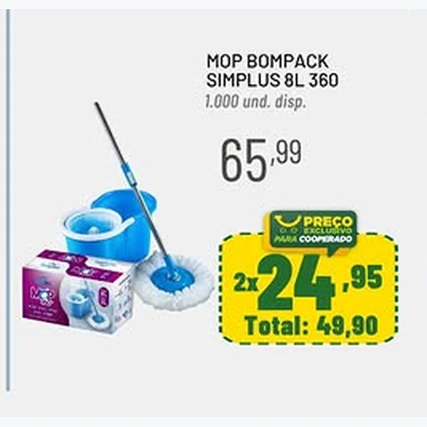 Mop Simplus 360 Bompack 8 L
