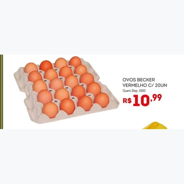 Ovos Vermelhos Becker 20 un