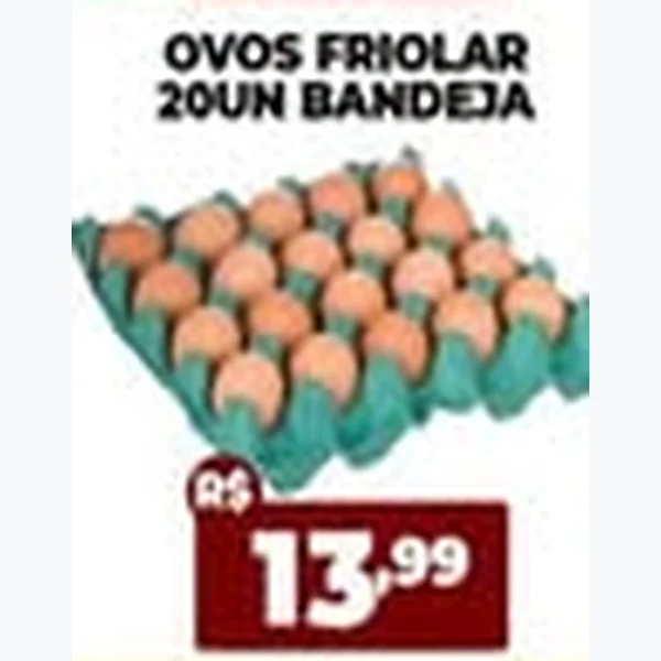 Ovos de galinha Friolar 20 un