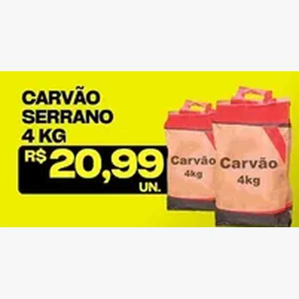 Carvão Serrano 4 kg