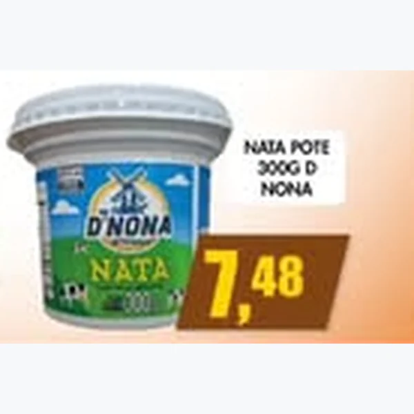 Recorte do encarte de Nata D'Nona 300 g