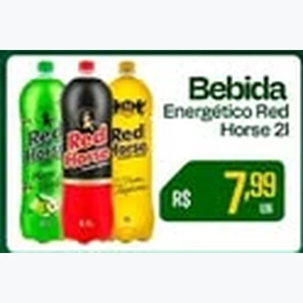 Recorte do encarte de Energético Red Horse 2 L