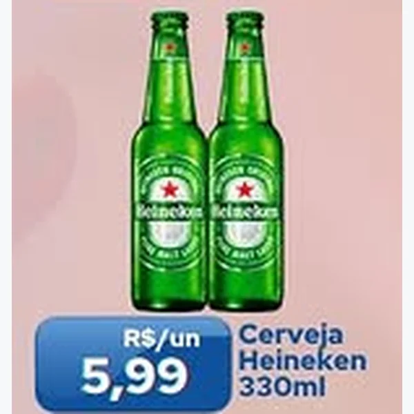 Recorte do encarte de Cerveja Heineken 330 ml