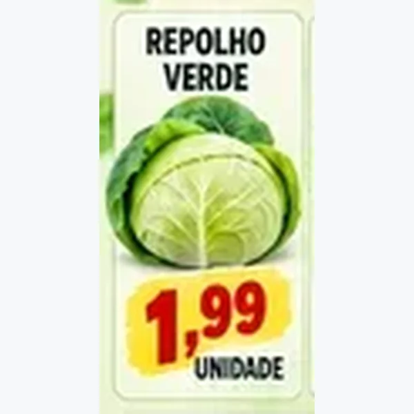 Recorte do encarte de Repolho Verde