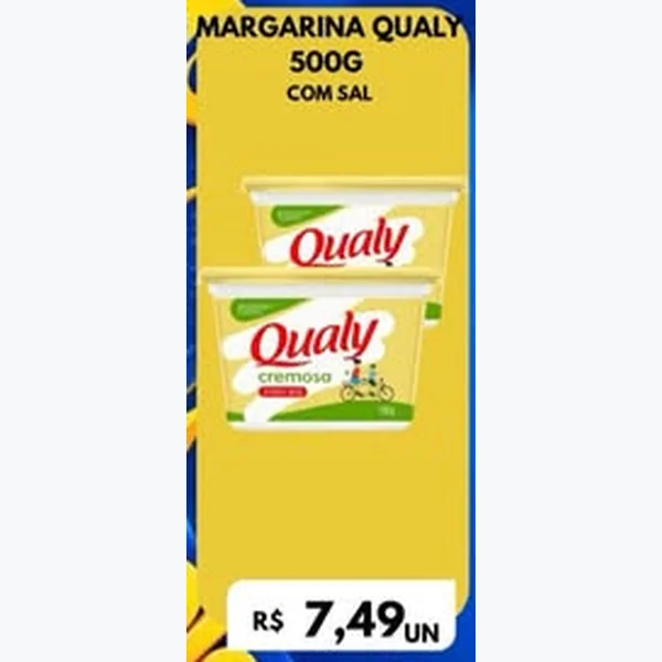 Recorte do encarte de Margarina com Sal Qualy 500 g