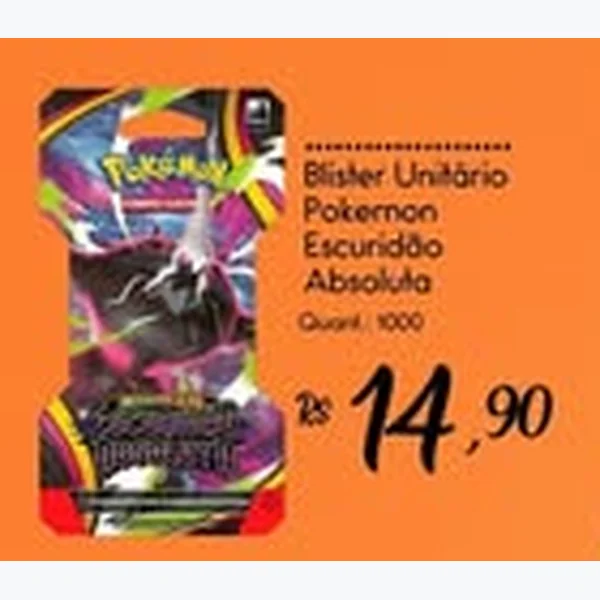 Recorte do encarte de Blister Unitário Pokemon Escuridão Absoluta