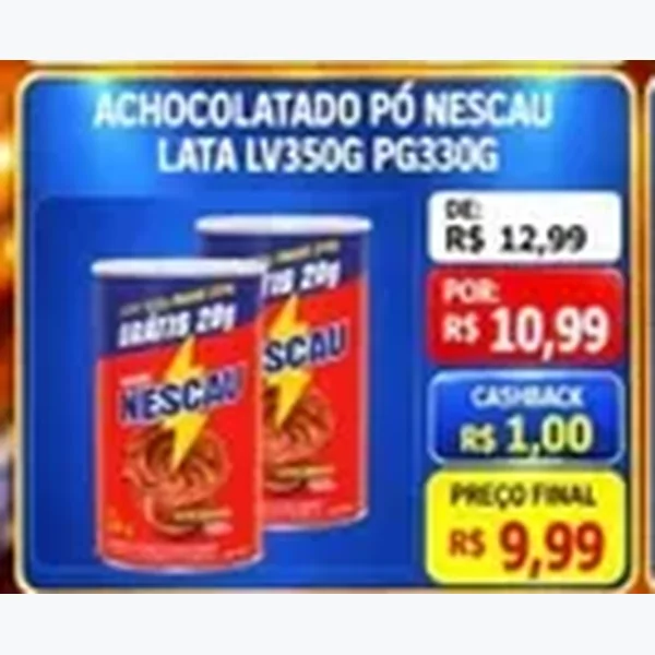 Achocolatado em Pó Nescau 350 g