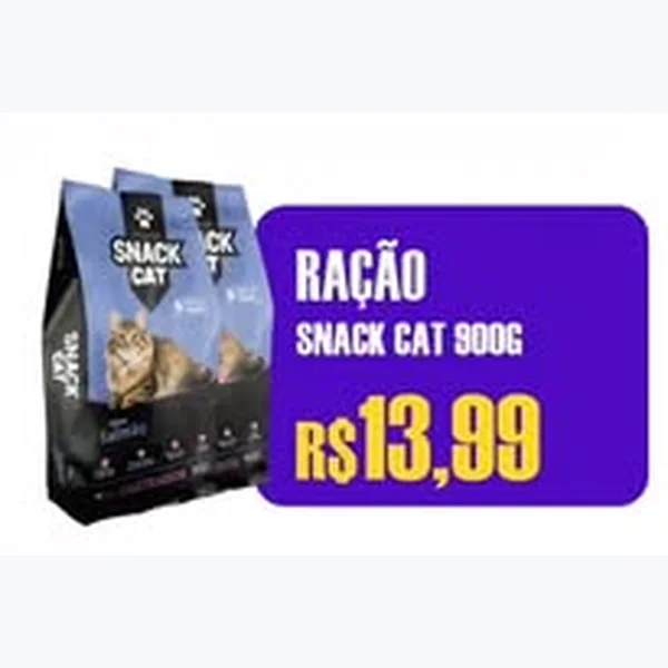Recorte do encarte de Ração Snack Cat 900 g