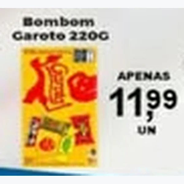 Recorte do encarte de Bombom Garoto 220 g