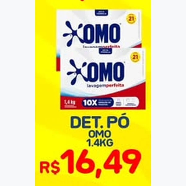Detergente em Pó Omo 1,4 kg