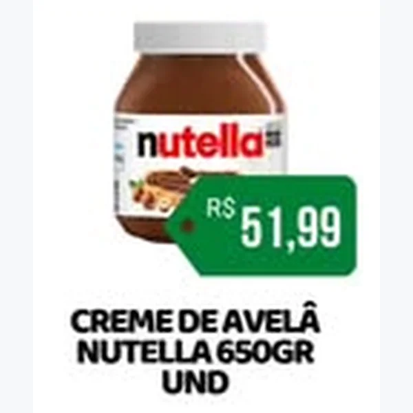 Creme de Avelã Nutella 650 g