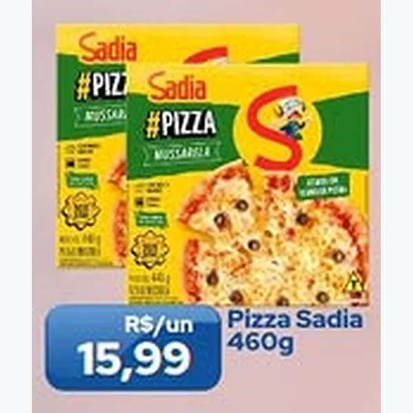Recorte do encarte de Pizza Sadia 460 g